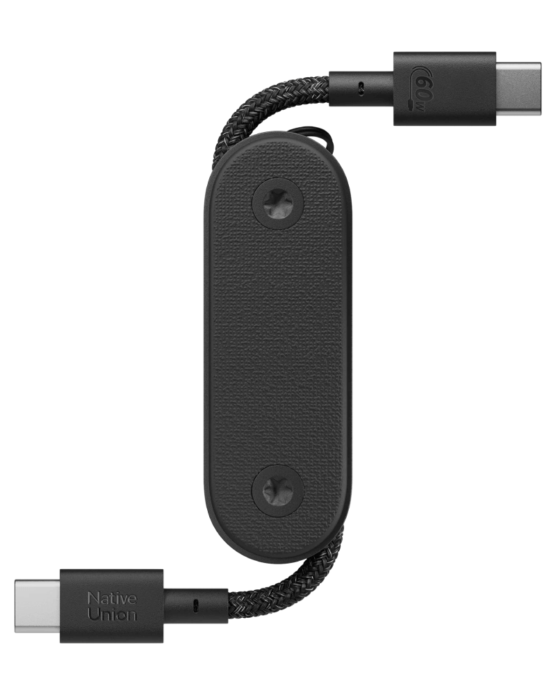 Кабель Native Union Pocket Cable USB-C to USB-C Black POCK-C-BLK-NP